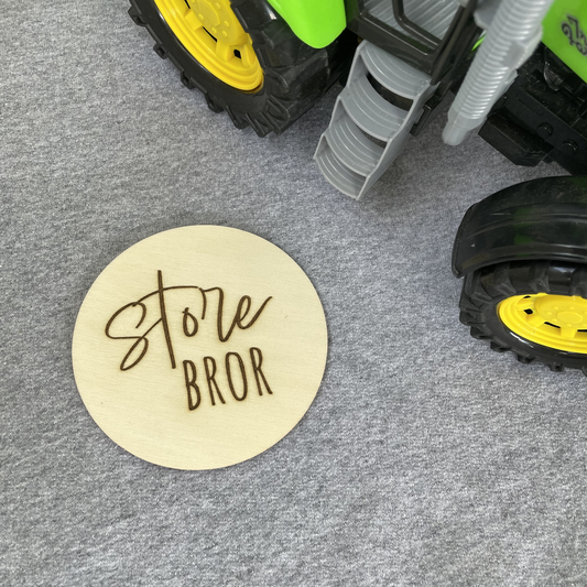 Storebror - Brikke i tre (2mm)
