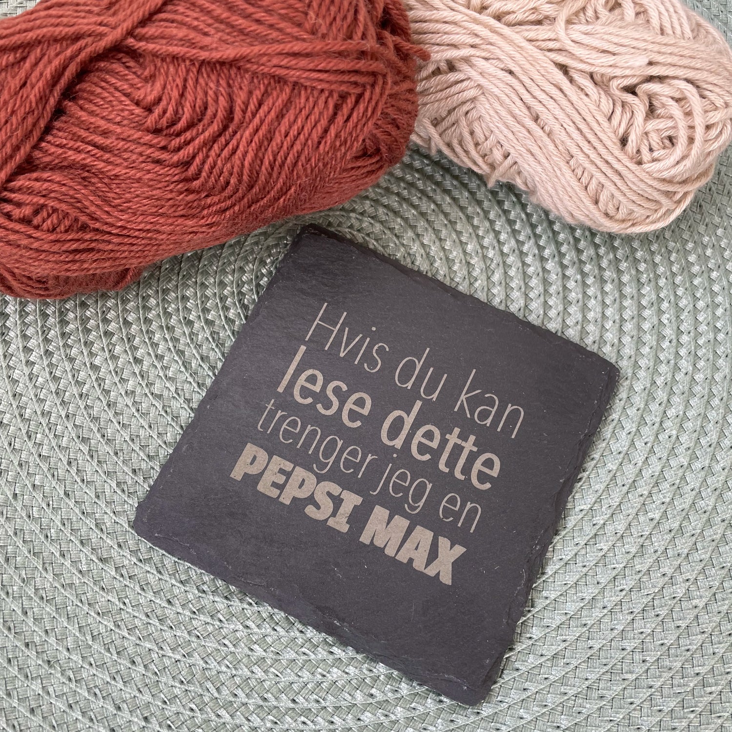 Pepsi Max - Drikkebrikke i skifer