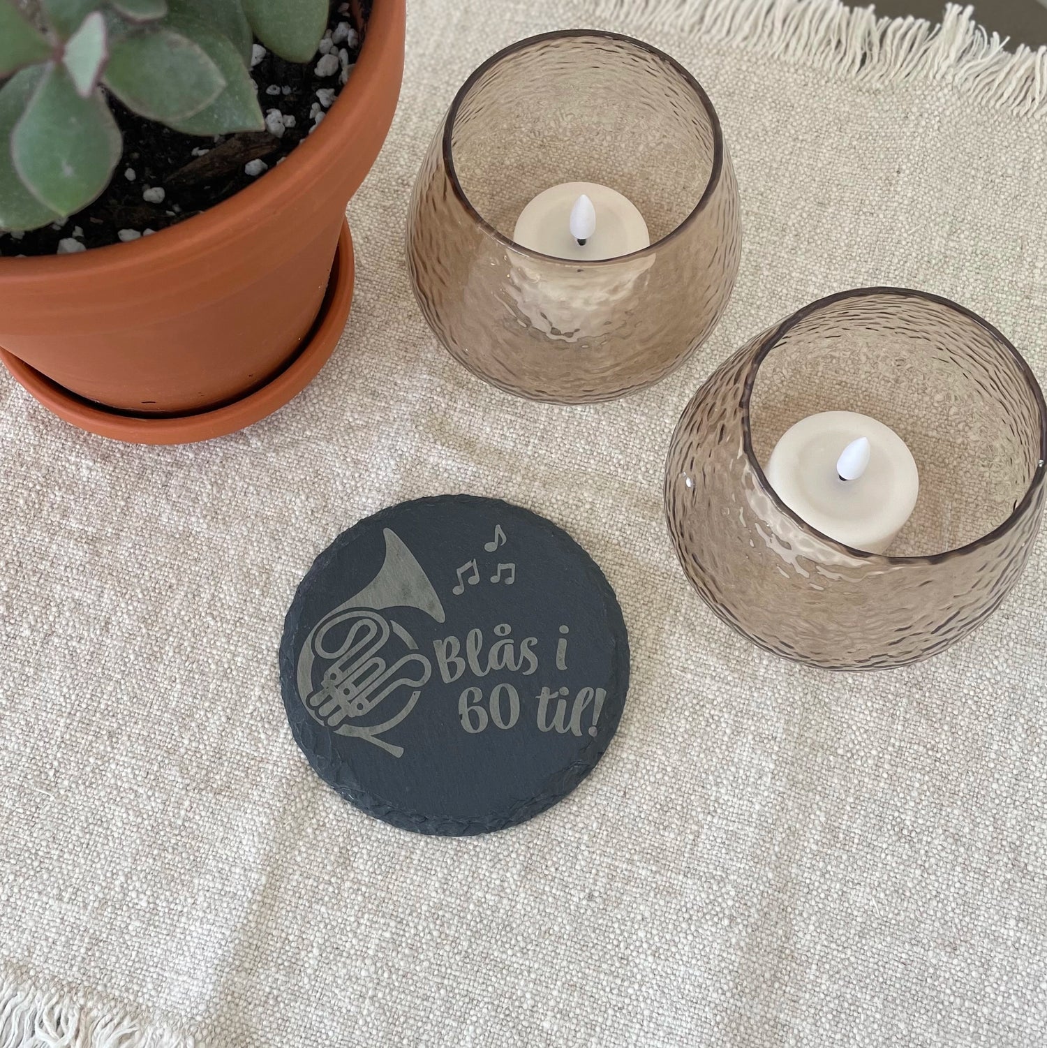 Drikkebrikke i skifer - Ditt eget design