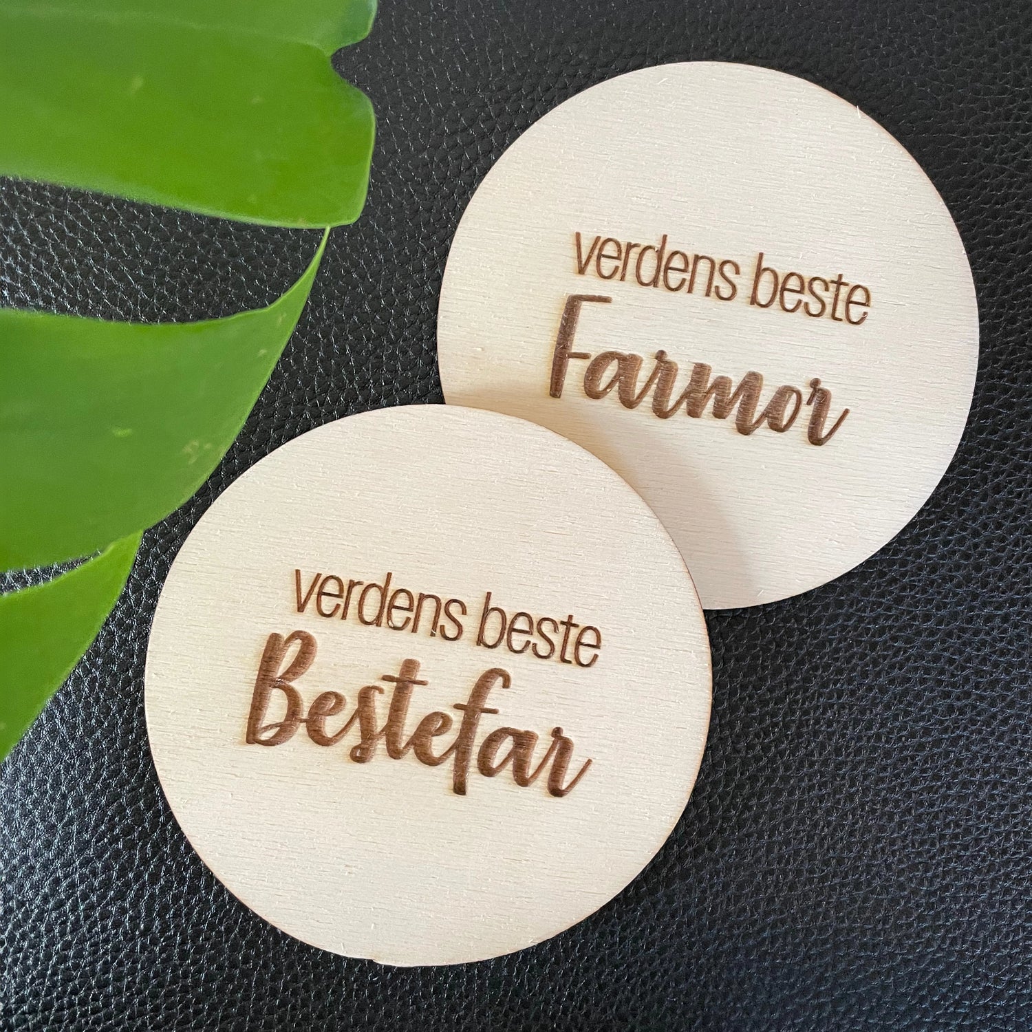 Verdens beste - Drikkebrikke i tre
