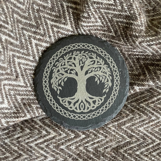 Yggdrasil - Drikkebrikke i skifer